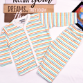 Hello Theme Night Suit Long Sleeves Multicolor Stripes