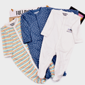 Hello Theme Sleepsuits Close Feet 3 Pcs Pack