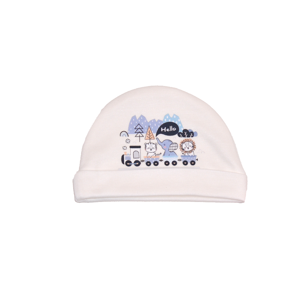 WHITE HELLO CAP